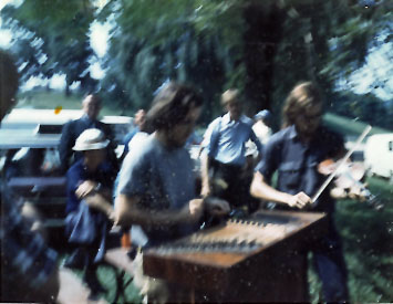 With Jon Blasius at Galax Fiddlers' Convention (1971)